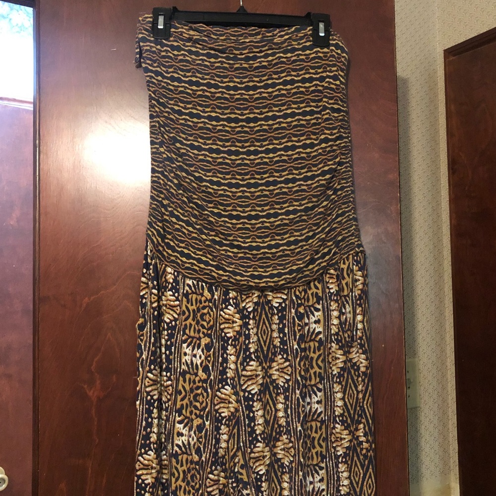 CAbi Mosaic Print Aztec Halter Playsuit (M)
